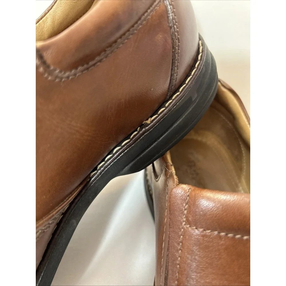 Belvedere Mens Brown Torino Slip On Loafers 11 D Leather Casual Dress Studio